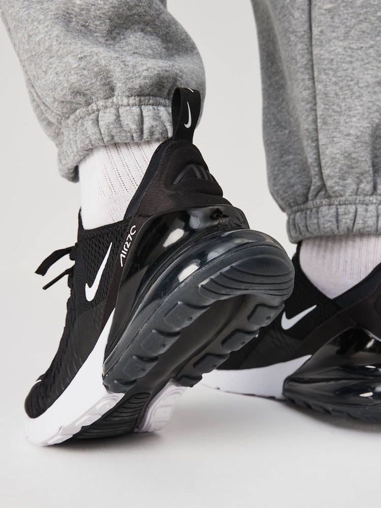 Nike Black/White Air Max 270 Trainers - Image 3 of 13