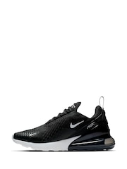 Nike Black/White Air Max 270 Trainers - Image 6 of 13