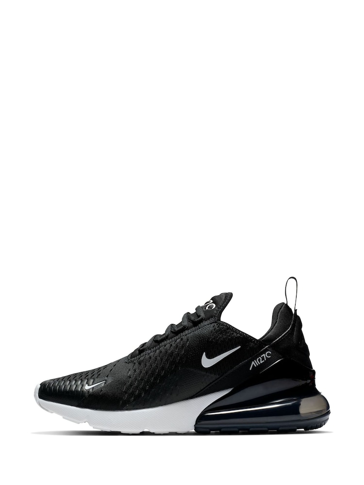 Nike Black/White Air Max 270 Trainers - Image 6 of 13