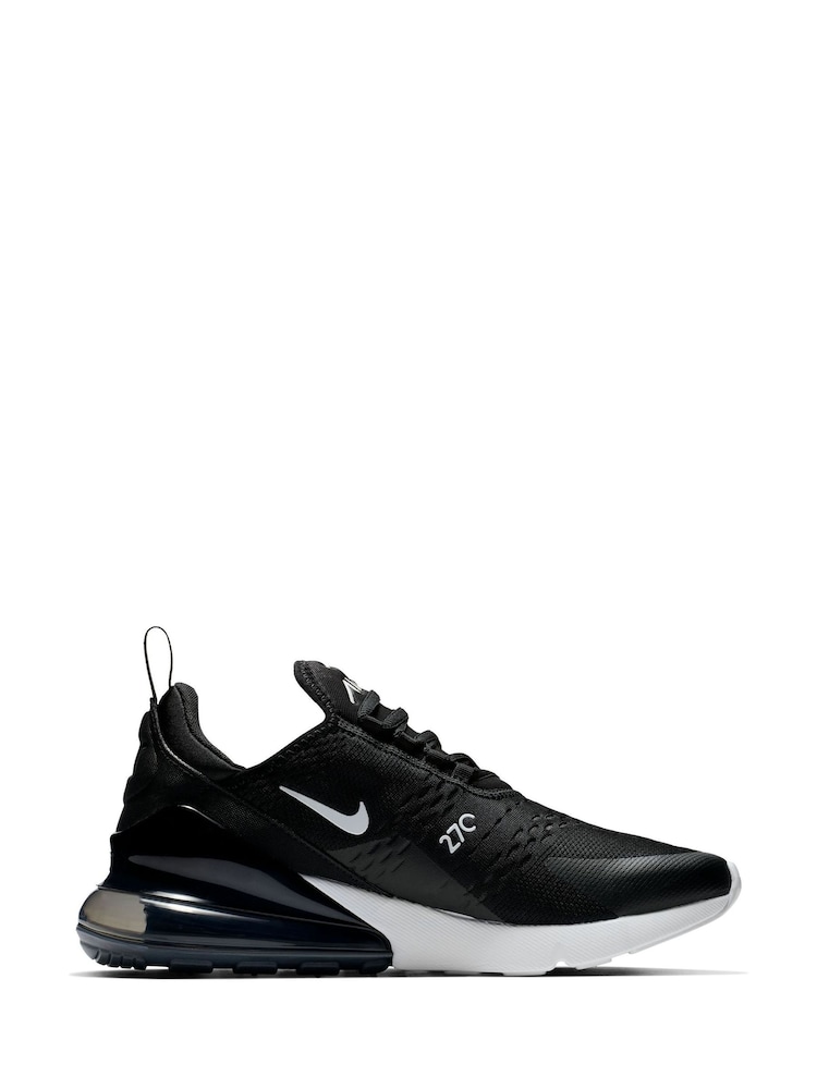 Nike Black/White Air Max 270 Trainers - Image 7 of 13