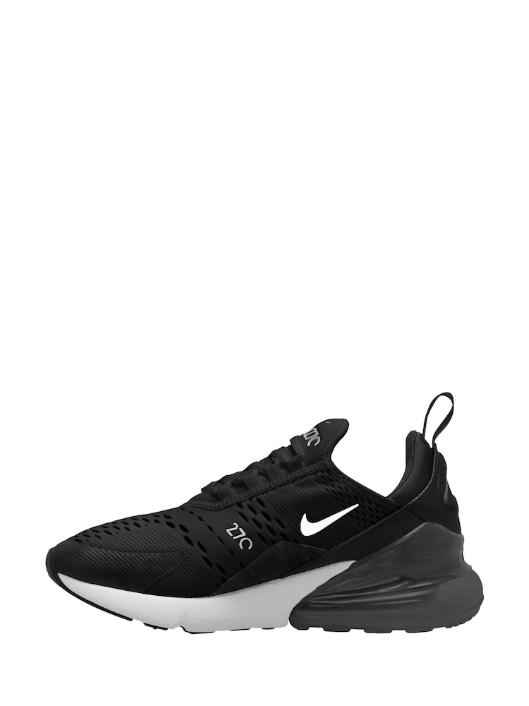 Nike Black/White Air Max 270 Trainers - Image 8 of 13