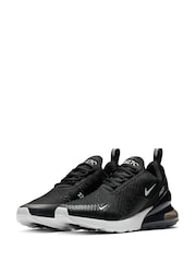 Nike Black/White Air Max 270 Trainers - Image 9 of 13