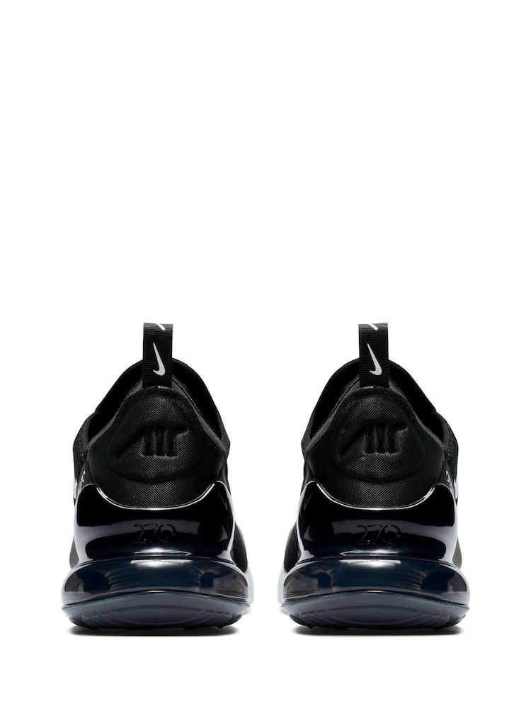 Nike Black/White Air Max 270 Trainers - Image 10 of 13