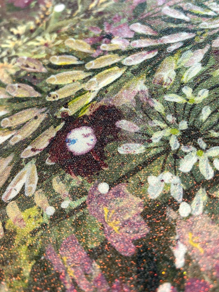 Artko Green Floral Blush By Jane Morgan Framed Art - Image 4 of 4
