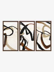 Artko Set of 3 Beige Once Again By Design Fabrikken Framed Arts - Image 2 of 3
