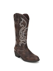 Blowfish Malibu Chocolate Brown Stutter Regular Fit Western Boots - Image 3 of 7