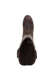 Blowfish Malibu Chocolate Brown Stutter Regular Fit Western Boots - Image 4 of 7