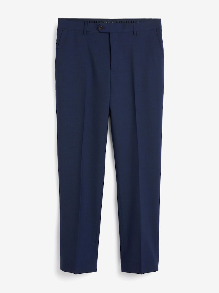 Bright Blue Tailored Fit Signature TG Di Fabio Wool Rich Puppytooth Suit: Trousers - Image 5 of 7