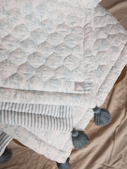 The Little Tailor Blue 100% Cotton Quilt - Image 11 of 11