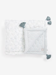 The Little Tailor Blue 100% Cotton Quilt - Image 3 of 11