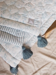 The Little Tailor Blue 100% Cotton Quilt - Image 8 of 11