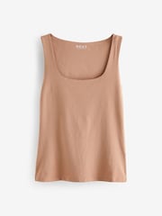 Tan Brown Square Neck Vest - Image 5 of 6
