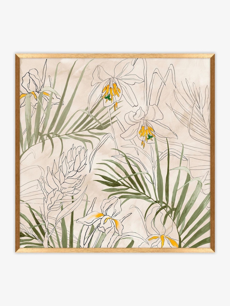 Artko Green Light Flora by Jacob Q Framed Art - Image 2 of 3