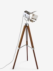 Natural Henley Wood Tripod Floor Lamp - Image 2 of 5
