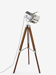 Natural Henley Wood Tripod Floor Lamp - Image 3 of 5