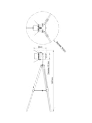 Natural Henley Wood Tripod Floor Lamp - Image 5 of 5