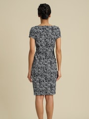 Gina Bacconi Black Ronda Textured Dress - Image 2 of 5