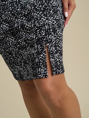 Gina Bacconi Black Ronda Textured Dress - Image 5 of 5