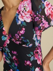 Gina Bacconi Rosabelle Floral Print Midi Dress - صورة 4 من 5