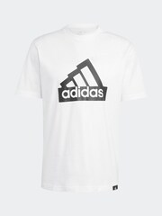 adidas White Modern Essentials Graphic 100% Cotton T-Shirt - Image 6 of 7