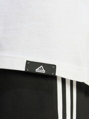 adidas White Modern Essentials Graphic 100% Cotton T-Shirt - Image 7 of 7