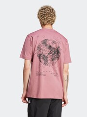 adidas Red 100% Cotton City Escape Graphic T-Shirt - Image 2 of 7