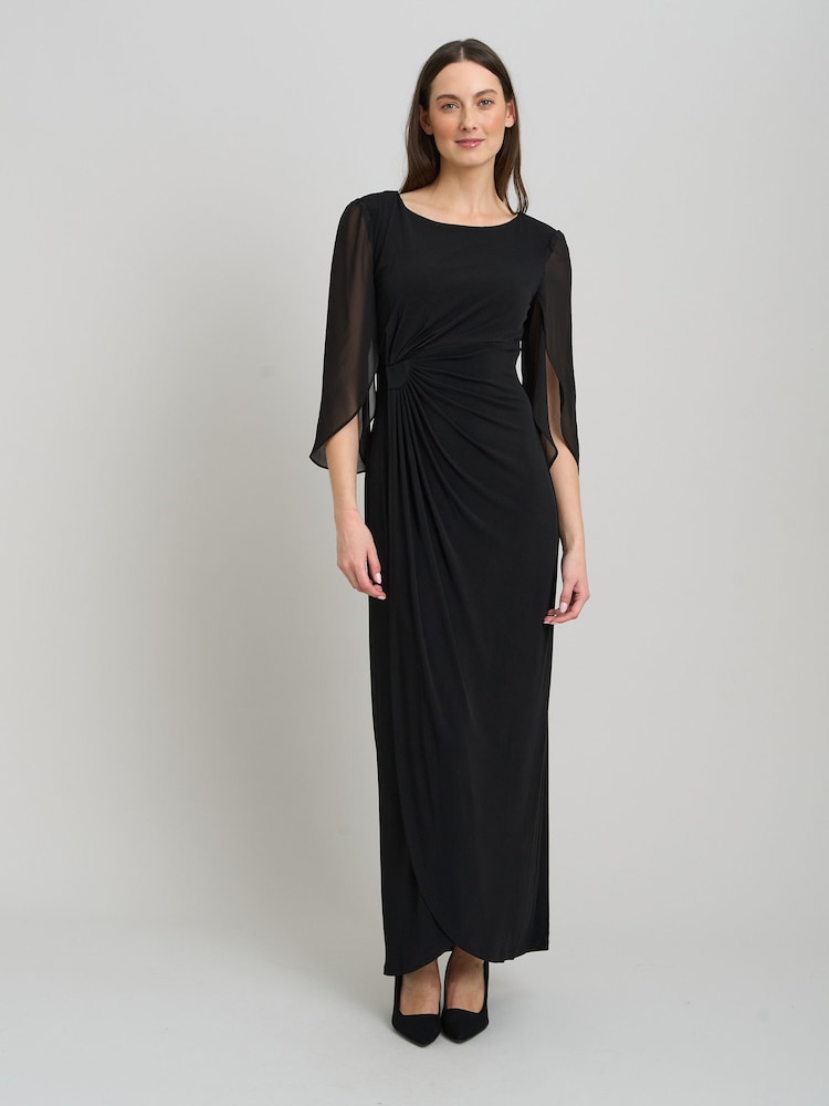 Gina Bacconi Black Iulia Printed Sheath Dress - Image 1 of 5