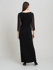 Gina Bacconi Black Iulia Printed Sheath Dress - Image 2 of 5