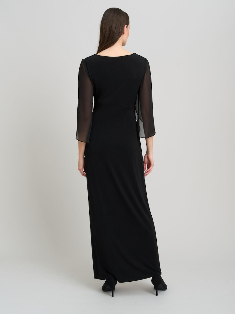Gina Bacconi Black Iulia Printed Sheath Dress - Image 2 of 5