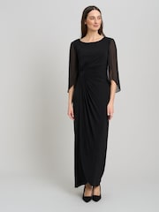 Gina Bacconi Black Iulia Printed Sheath Dress - Image 3 of 5