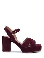 Hush Puppies Purple Ophelia Heel Sandals - Image 1 of 5
