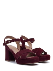 Hush Puppies Purple Ophelia Heel Sandals - Image 4 of 5