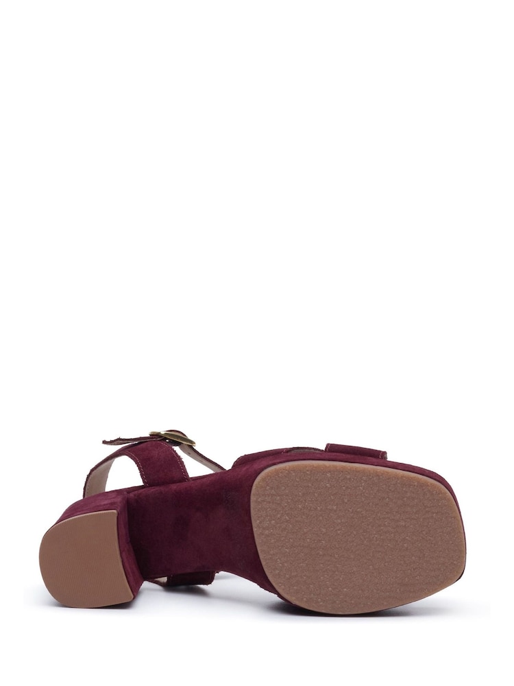 Hush Puppies Purple Ophelia Heel Sandals - Image 5 of 5 Hush Puppies Purple Ophelia Heel Sandals - Image 5 of 5