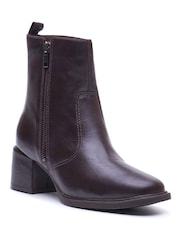 Hush Puppies Brown Violet Ankle Boots - Image 3 of 5