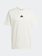adidas White Home of The 3 Stripes Graphic 100% Cotton T-Shirt - Image 5 of 5