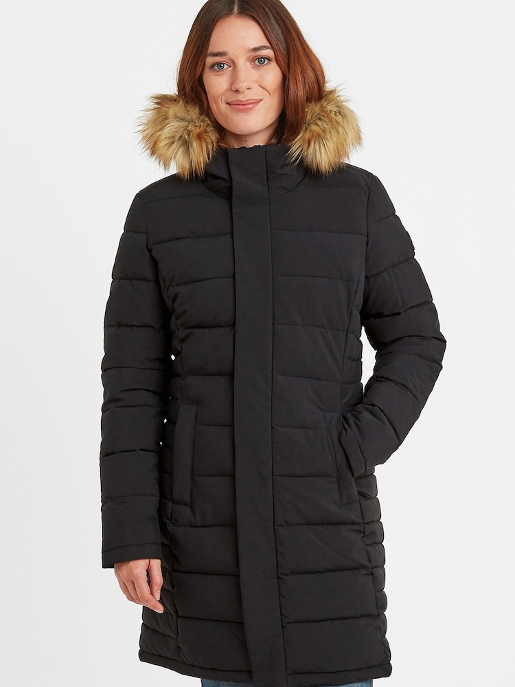 Tog 24 Black Firbeck Long Insulated Jacket - Image 1 of 6