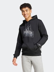adidas Black Tech Graphic Hoodie - Image 1 of 6