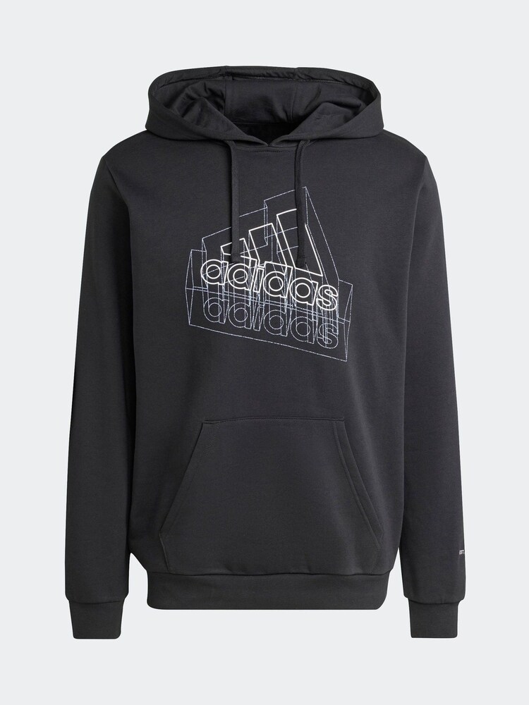 adidas Black Tech Graphic Hoodie - Image 6 of 6