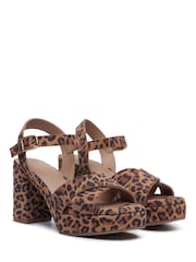 Hush Puppies Animal Ophelia Heel Sandals - Image 4 of 5