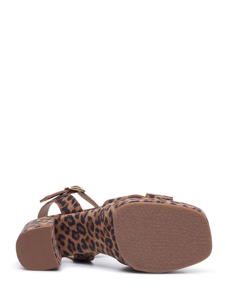 Hush Puppies Animal Ophelia Heel Sandals - Image 5 of 5 Hush Puppies Animal Ophelia Heel Sandals - Image 5 of 5