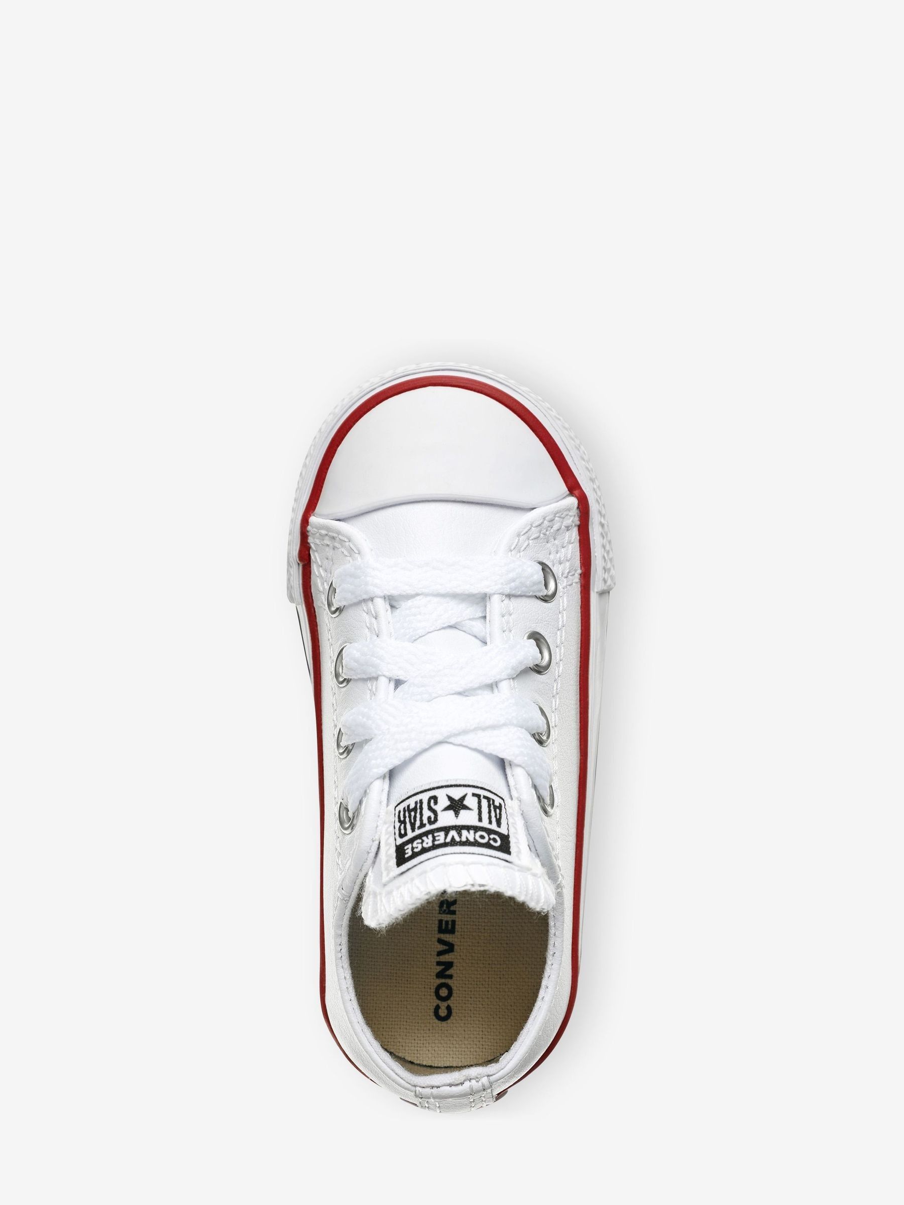 Infant white leather converse online