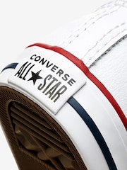 Converse White Chuck Taylor Leather Infant Trainers - Image 4 of 4