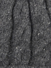 Barbour® Grey Seaton Pom Beanie - Image 2 of 2
