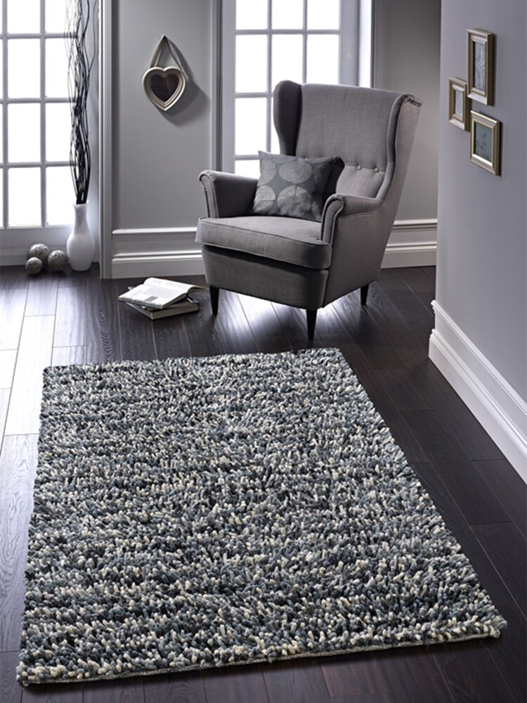 Origins Grey Rocks Shaggy Hand Crafted Rug - Image 2 of 5 Origins Grey Rocks Shaggy Hand Crafted Rug - Image 2 of 5