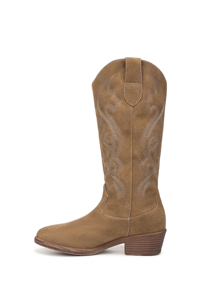 Blowfish Malibu Brown Stutter Regular Fit Western Boots - Image 2 of 7 Blowfish Malibu Brown Stutter Regular Fit Western Boots - Image 2 of 7