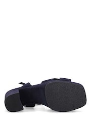 Hush Puppies Blue Ophelia Heel Sandals - Image 4 of 4