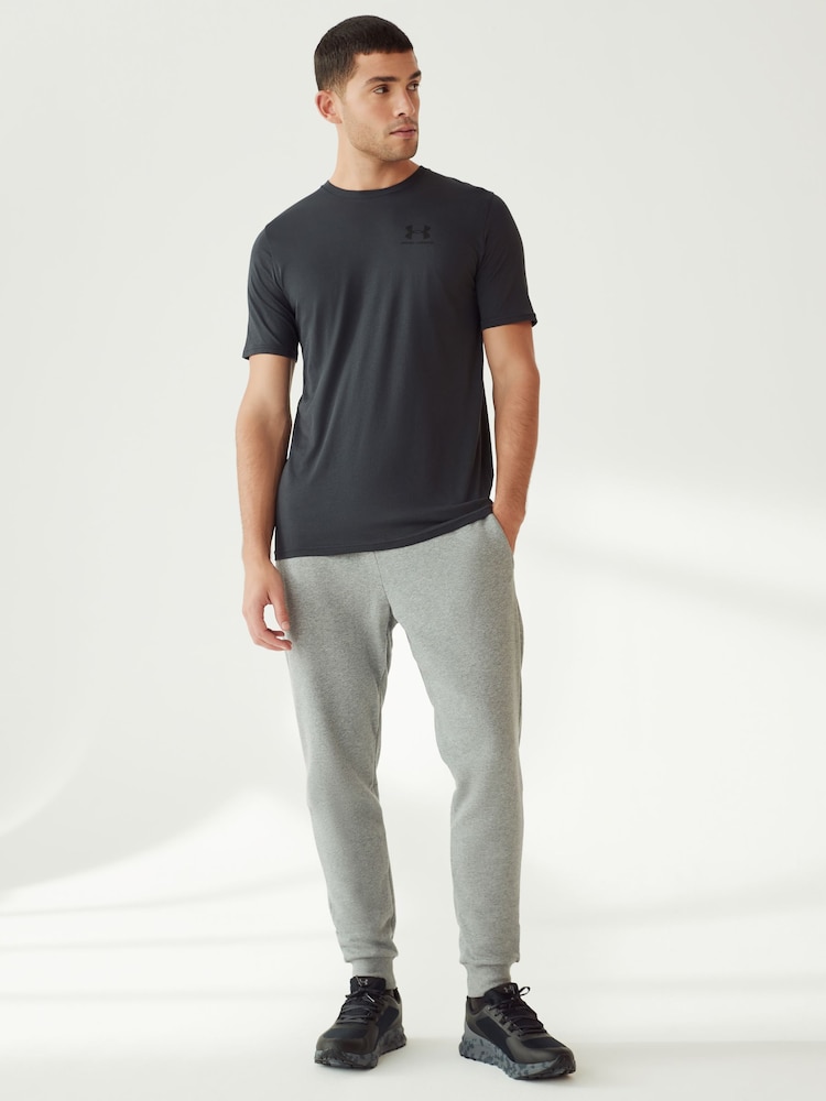 Under Armour Black Sportstyle Left Chest Logo T-Shirt - Image 4 of 4