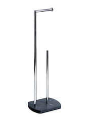 Showerdrape Grey Octavia Toilet Roll and Spare Paper Holder - Image 2 of 2