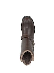 Blowfish Malibu Brown Venice Cozy Regular Fit Biker Boots - Image 6 of 7