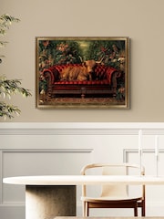 Artko Red The Highland Lounge By Artko Framed Art - Image 1 of 3